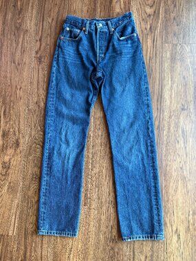 Levi's 501 jeans 24 high waist button front